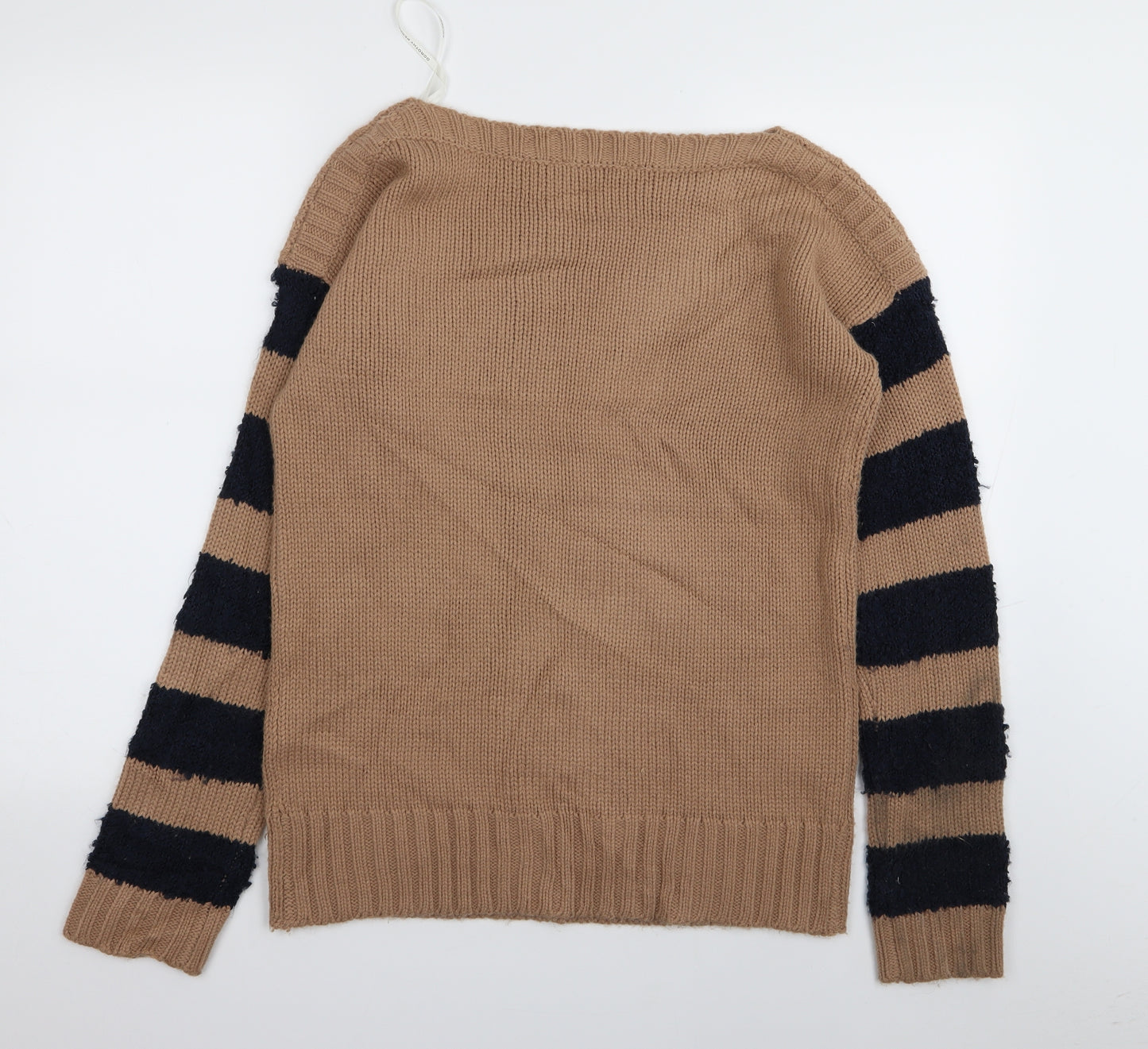 Dorothy Perkins Womens Brown Polka Dot  Pullover Jumper Size 14