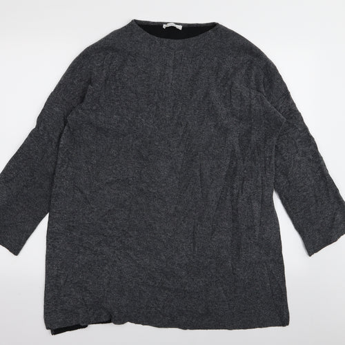 Zara Womens Grey   Pullover Jumper Size M