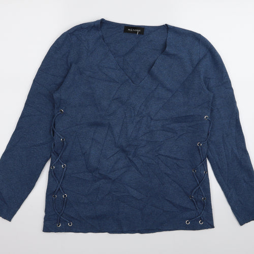 mnode Womens Blue   Pullover Jumper Size M