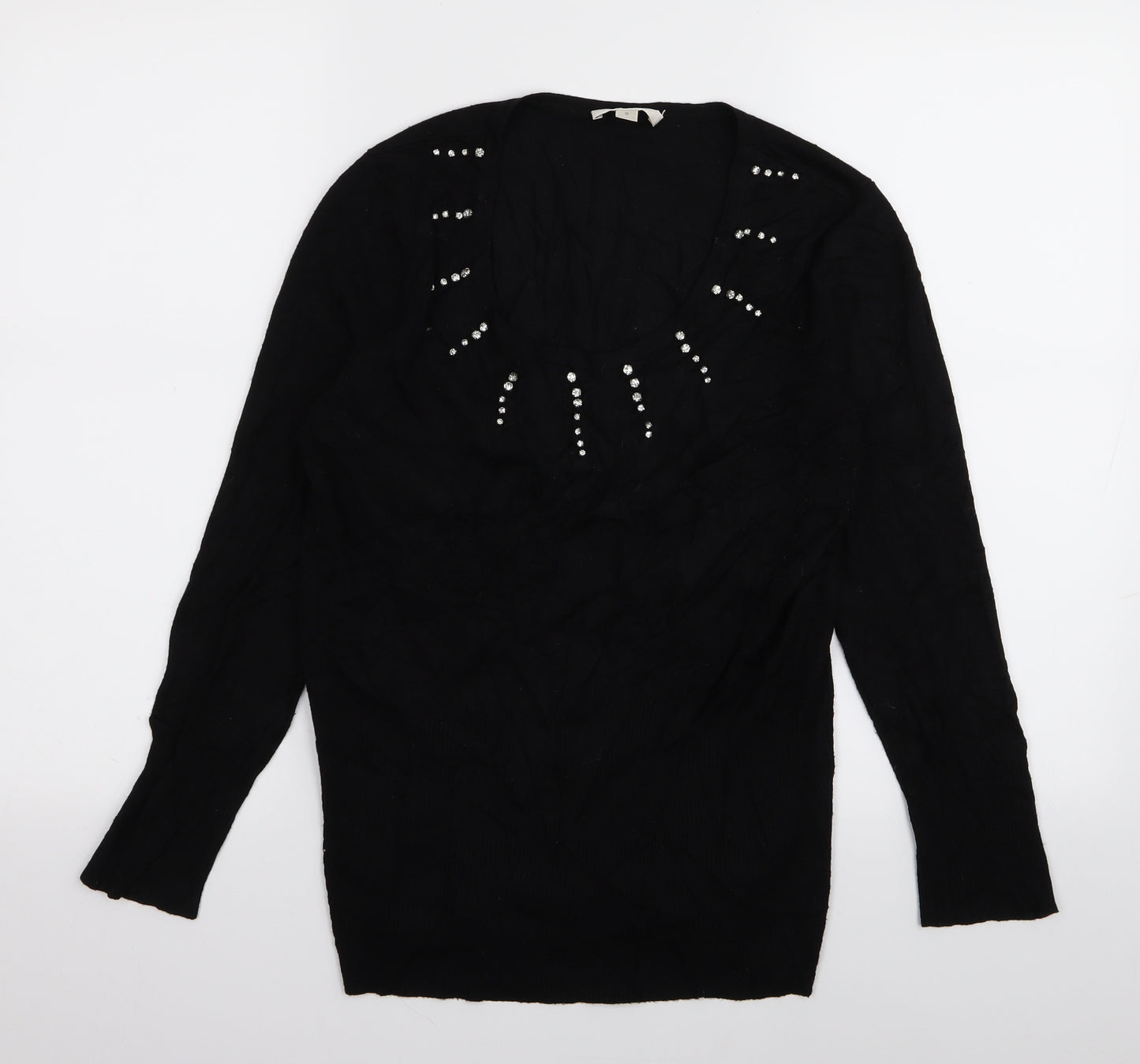 Precis Womens Black   Pullover Jumper Size S