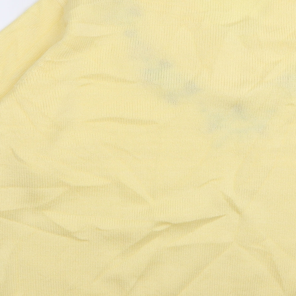 Preworn Womens Yellow Floral  Pullover Jumper Size 20