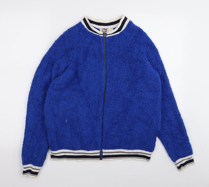 Limited Edition Womens Blue Full Zip Jumper Size 12