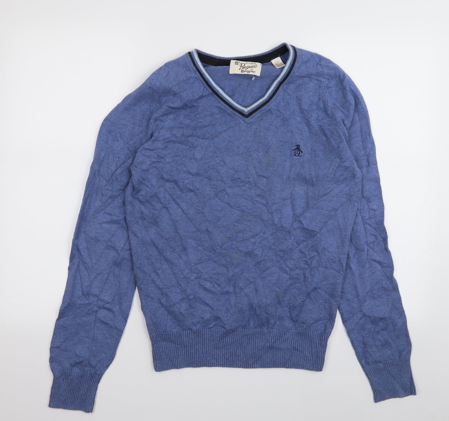 Penguin Mens Blue   Pullover Jumper Size S