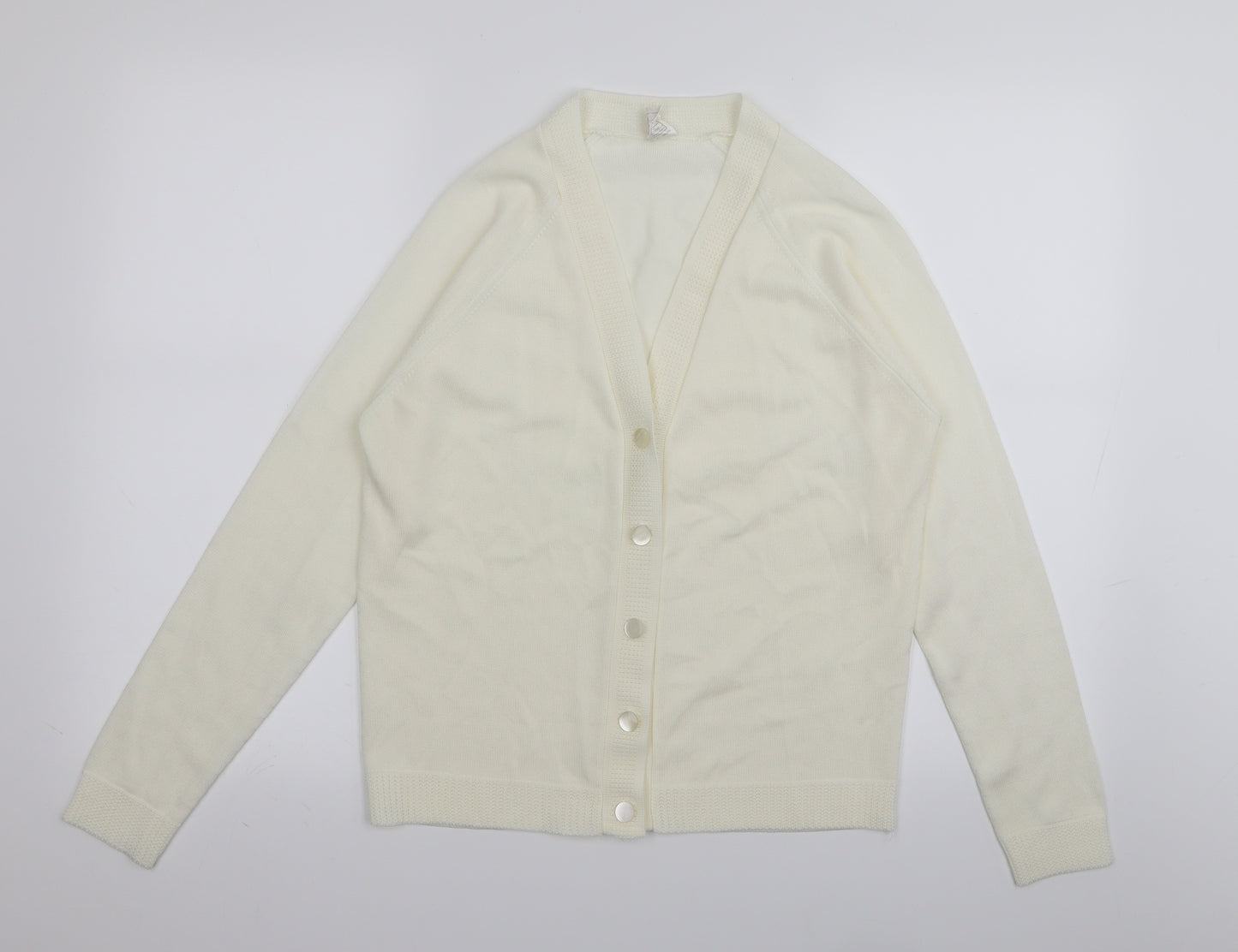 TRICEL Womens White   Cardigan Jumper Size 16