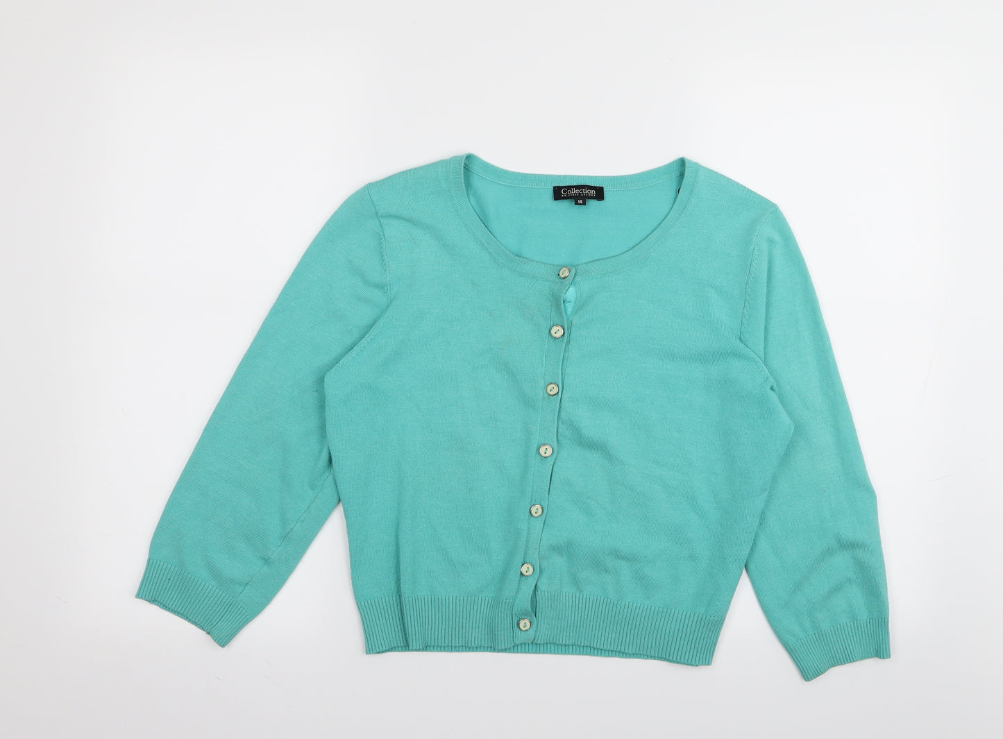 collection Womens Green   Cardigan Jumper Size 14