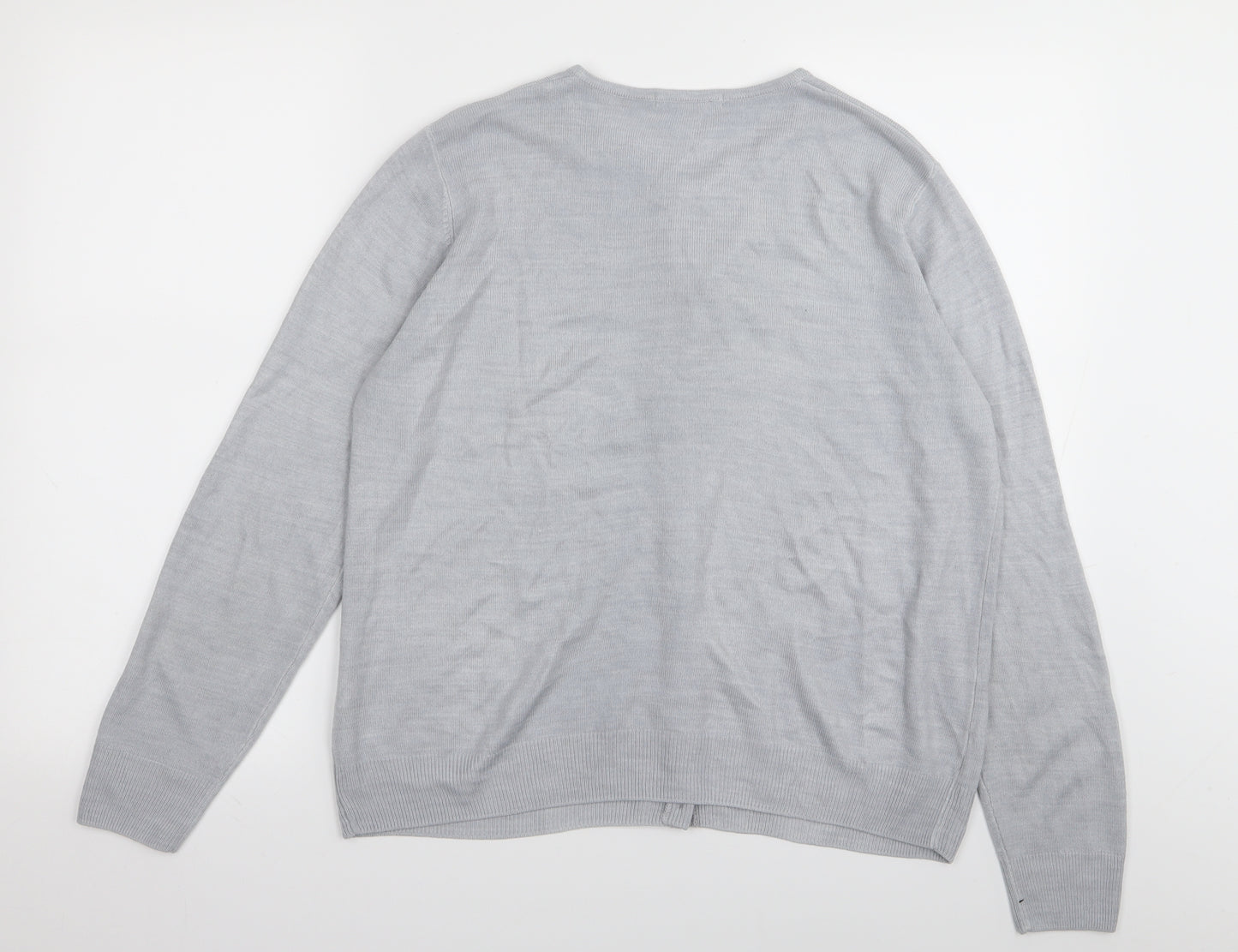 m&s Womens Grey   Cardigan Jumper Size 12