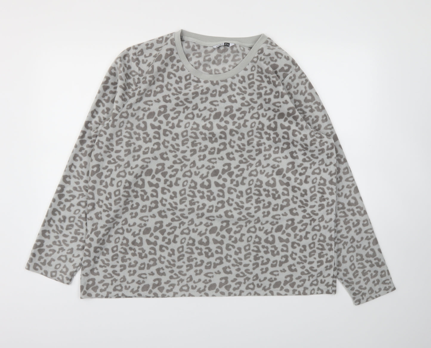pep&co Womens Grey Animal Print  Top Pyjama Top Size 20