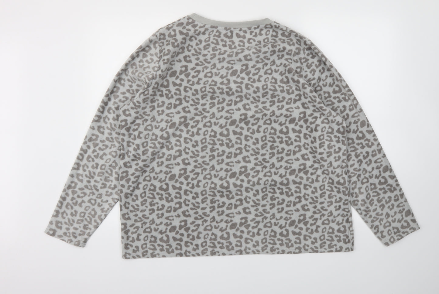 pep&co Womens Grey Animal Print  Top Pyjama Top Size 20