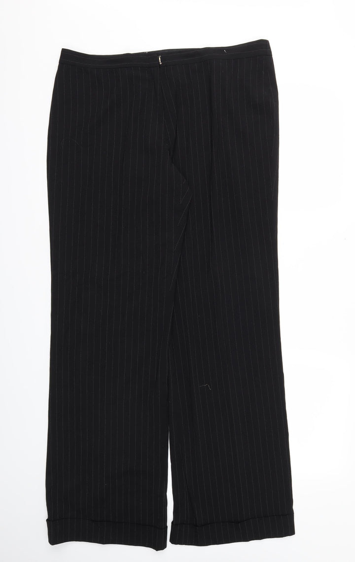 Oasis Womens Black Trousers One Size L34 in