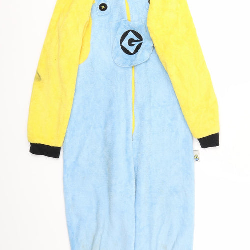 DISPICABLE ME Boys Blue Animal Print   Bodysuit Size 10-11 Years