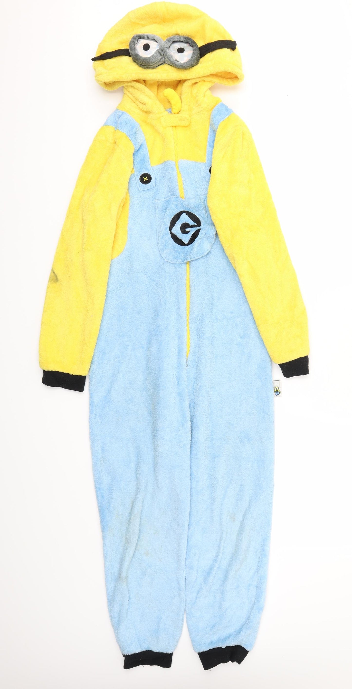 DISPICABLE ME Boys Blue Animal Print   Bodysuit Size 10-11 Years
