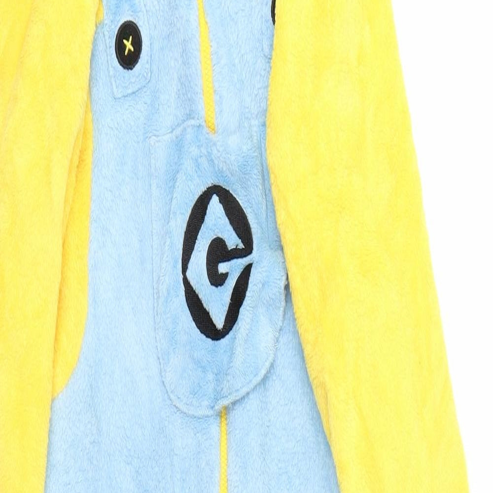 DISPICABLE ME Boys Blue Animal Print   Bodysuit Size 10-11 Years