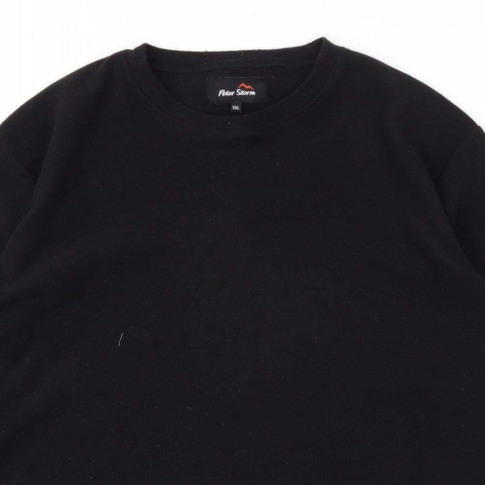 Peter Storm Womens Black   Basic T-Shirt Size 2XL