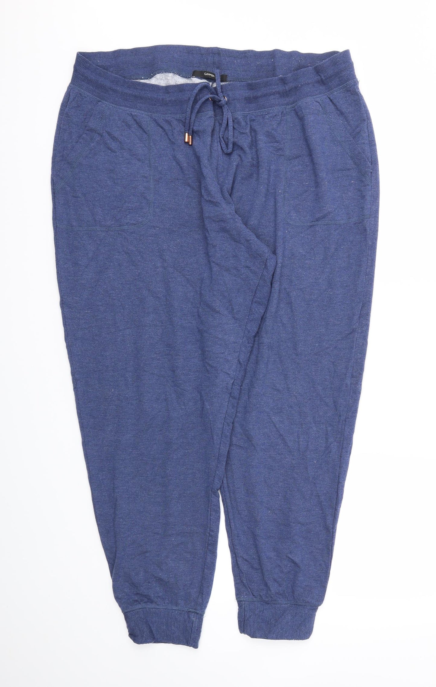 George Mens Blue   Jogger Trousers Size XL L28 in
