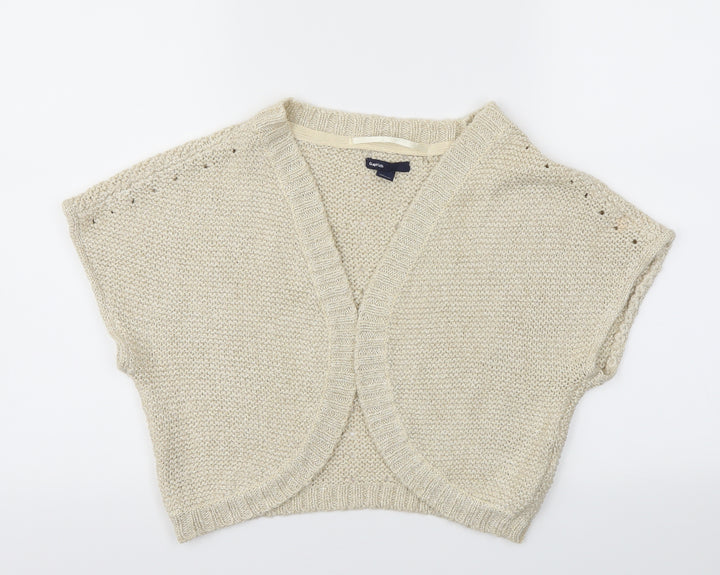 Gap Girls Gold   Cardigan Jumper Size 13 Years