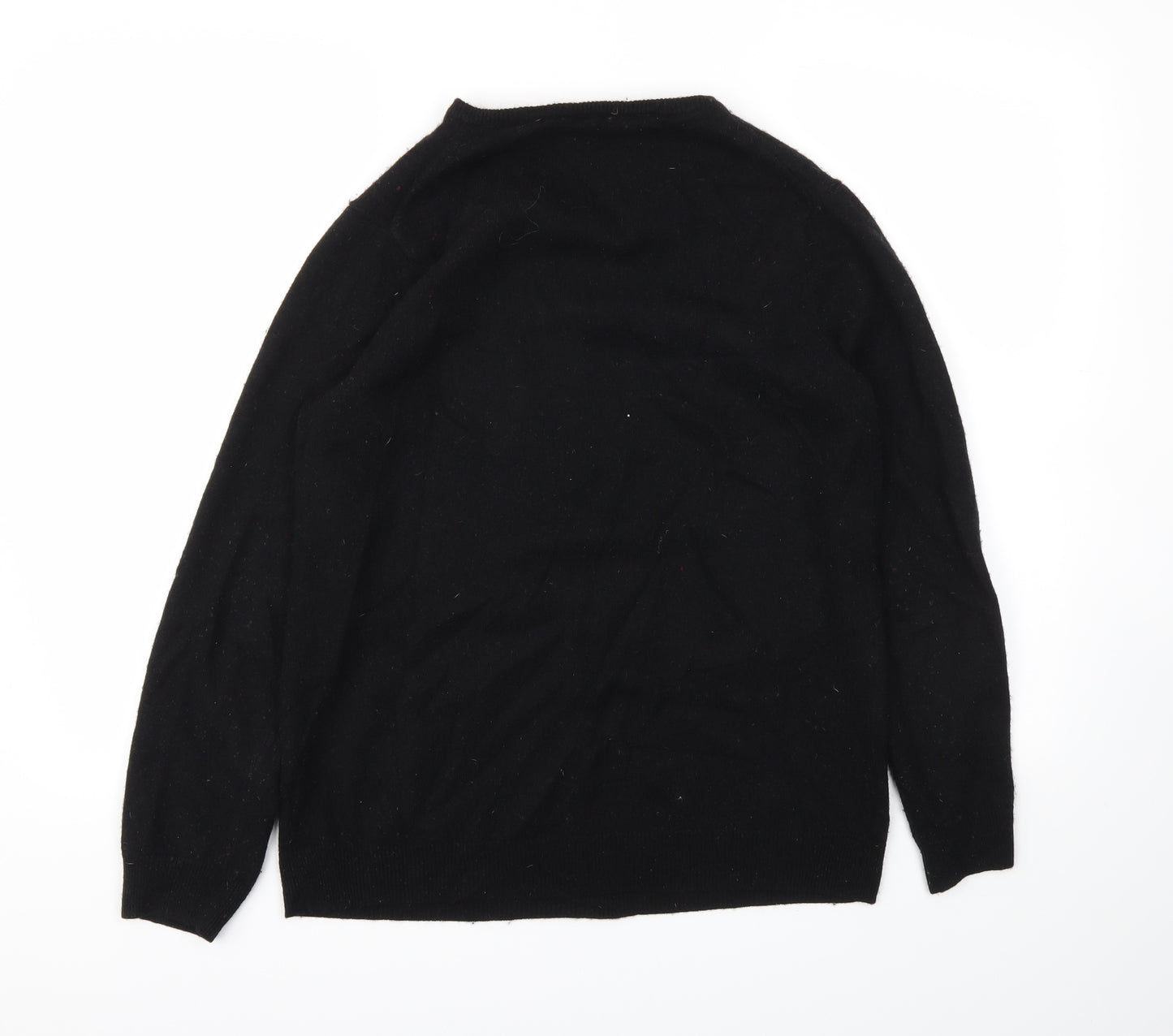 Woolovers Mens Black   Pullover Sweatshirt Size M