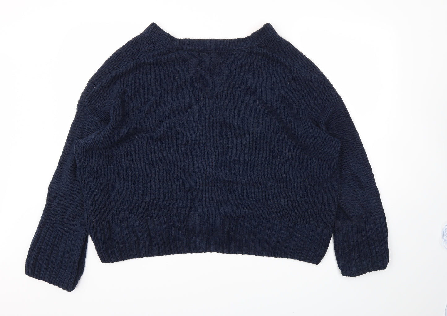 M&S Womens Blue   Cardigan Jumper Size L