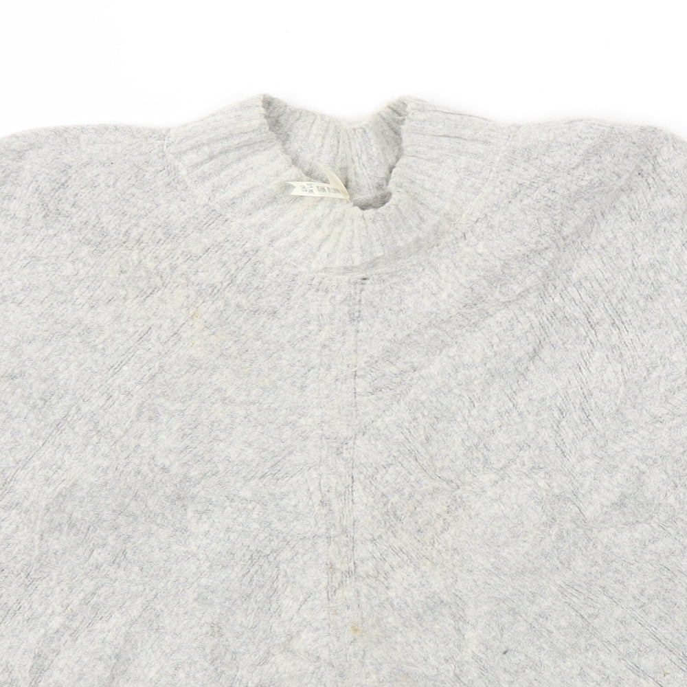 YD Girls Grey   Cape Jumper Size 8-9 Years