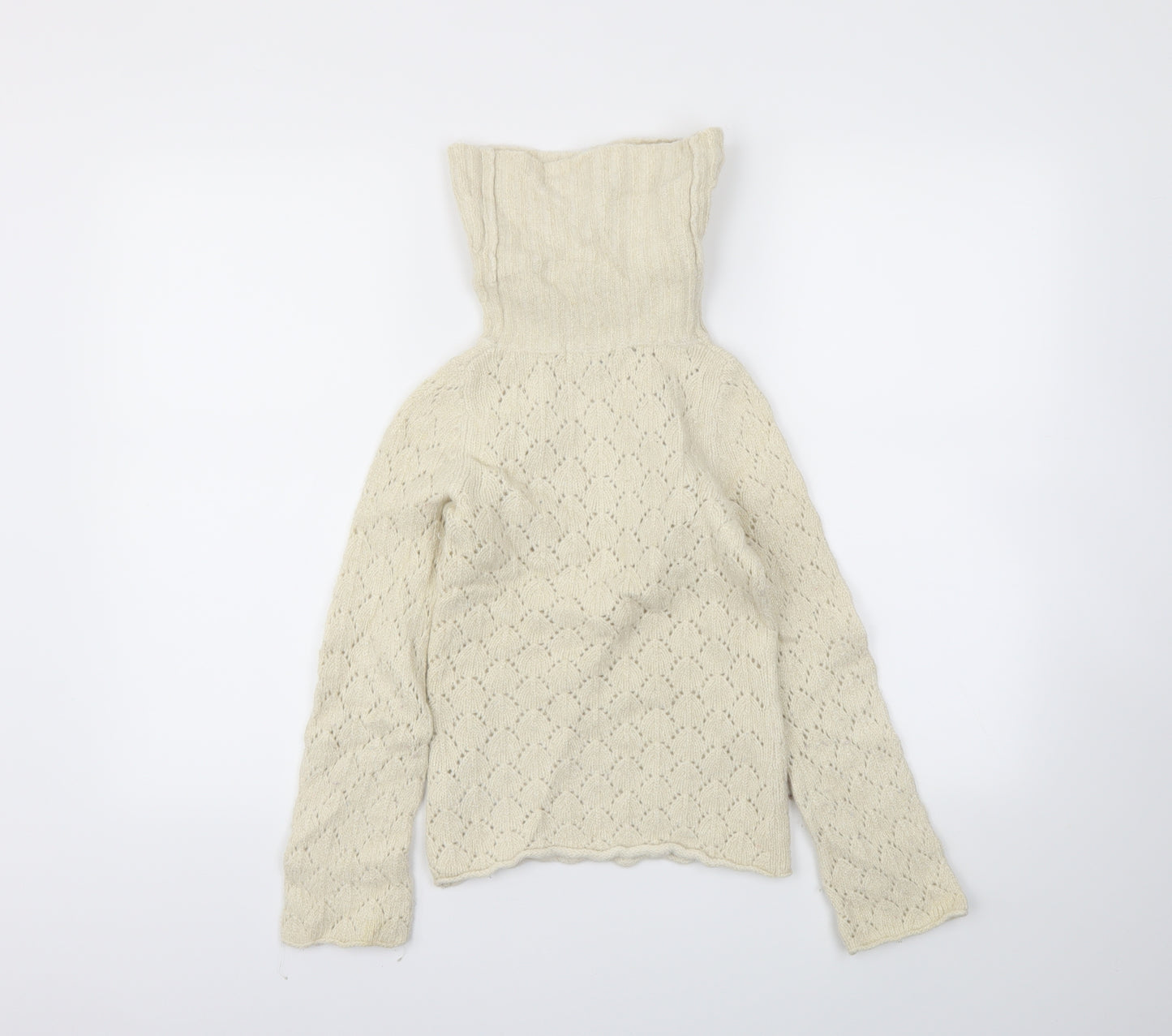 TOPSHOP  Womens Ivory   Pullover Jumper Size 8