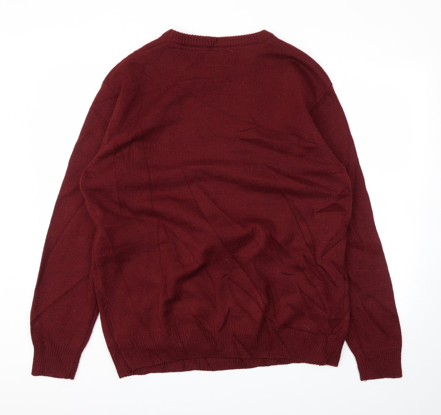 NEXT Mens Red Animal Print  Pullover Jumper Size 2XL  - Christmas