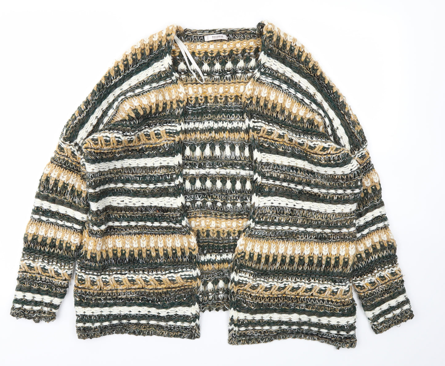 Pull&Bear Womens Gold   Cardigan Jumper Size M