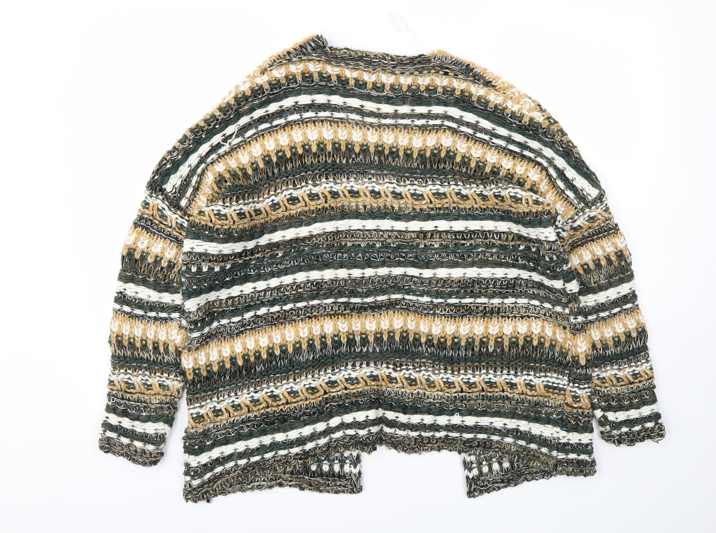 Pull&Bear Womens Gold   Cardigan Jumper Size M