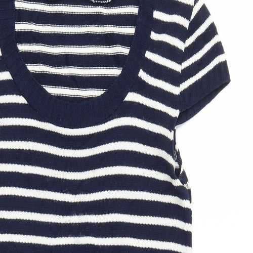 New Look Womens Blue Striped  Jumper Dress  Size M