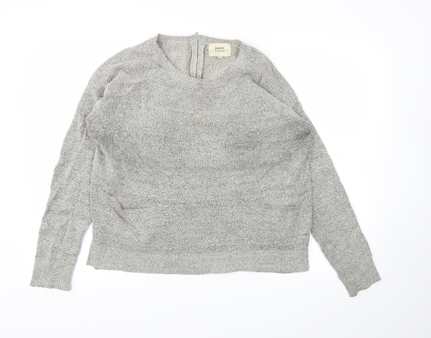 Papaya Womens Grey   Pullover Jumper Size M