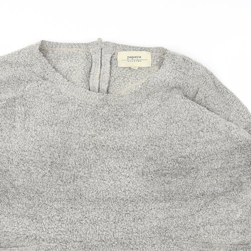 Papaya Womens Grey   Pullover Jumper Size M