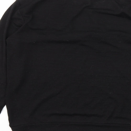 STUDIO  Womens Black   Basic T-Shirt Size 12