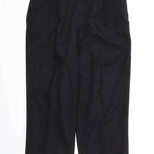 BHS Womens Black   Trousers  Size 16 L24 in - Stretch waistband