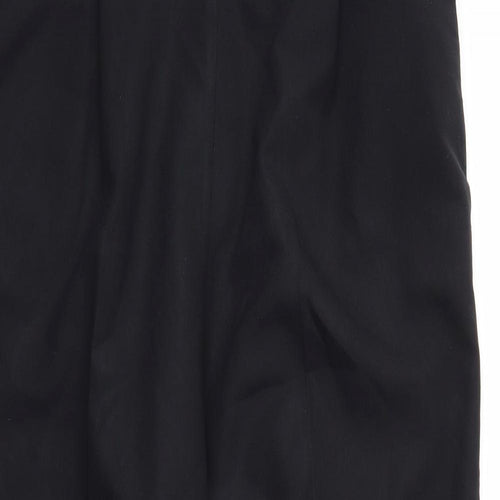 BHS Womens Black   Trousers  Size 16 L24 in - Stretch waistband