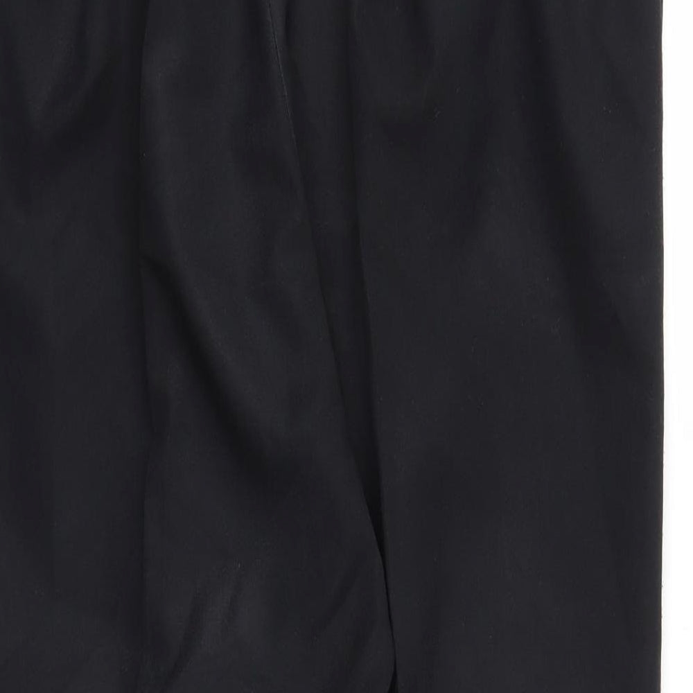 BHS Womens Black   Trousers  Size 16 L24 in - Stretch waistband