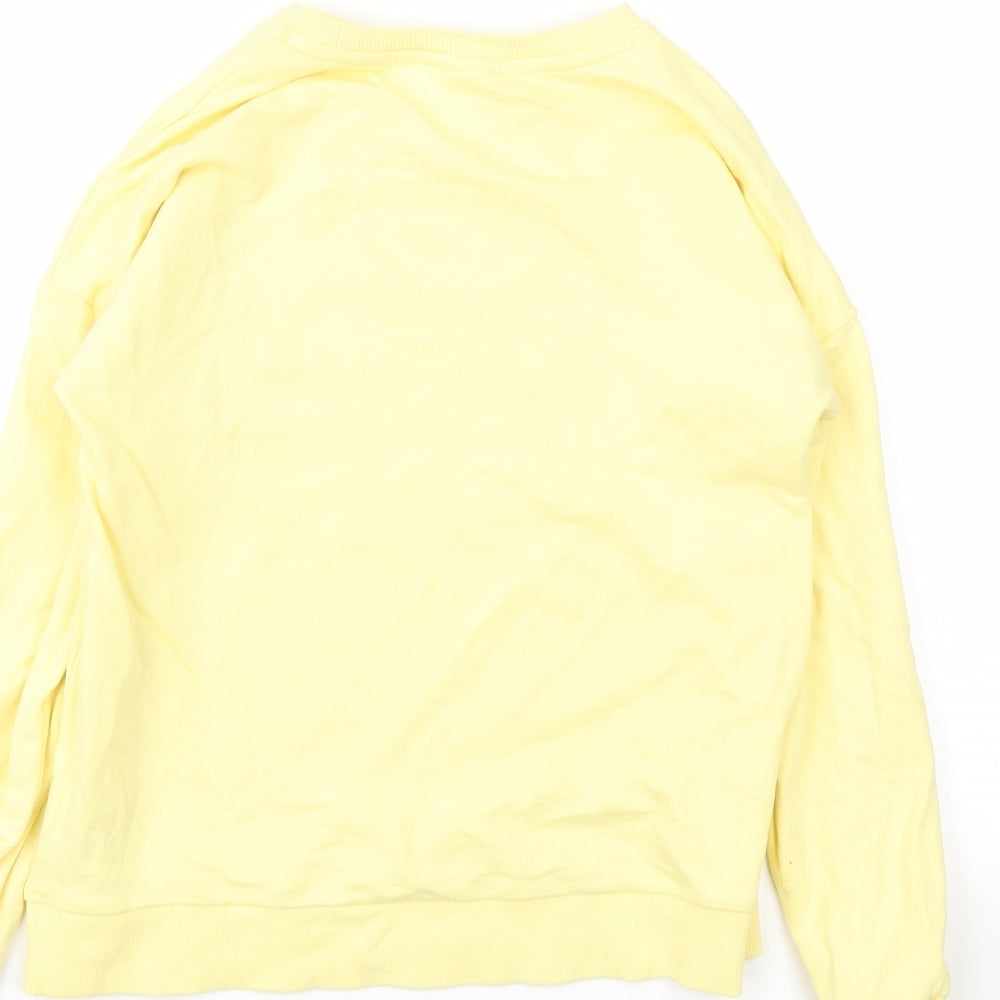 F&F Girls Yellow   Pullover Jumper Size 11-12 Years