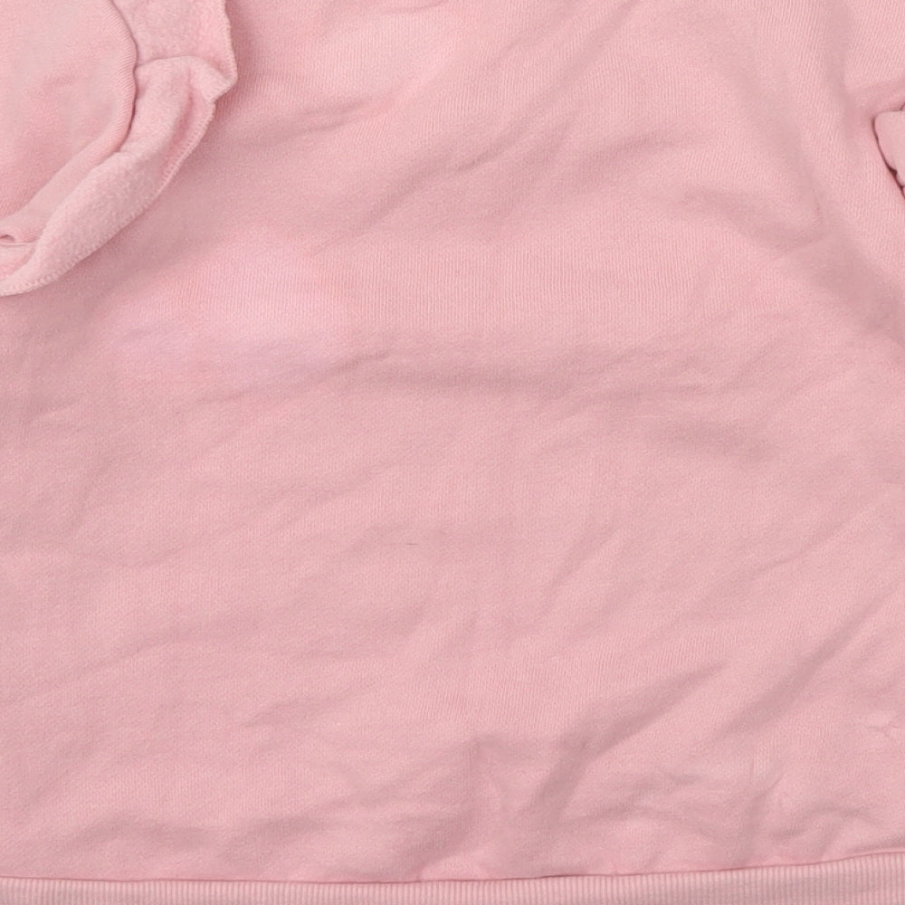 Primark Girls Pink Animal Print  Pullover Jumper Size 6-7 Years