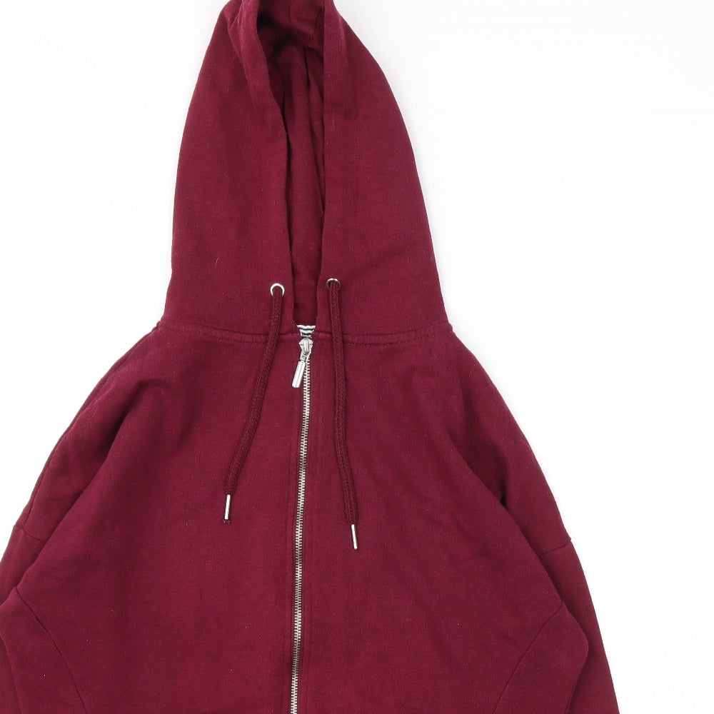 Primark Womens Red   Full Zip Hoodie Size 12