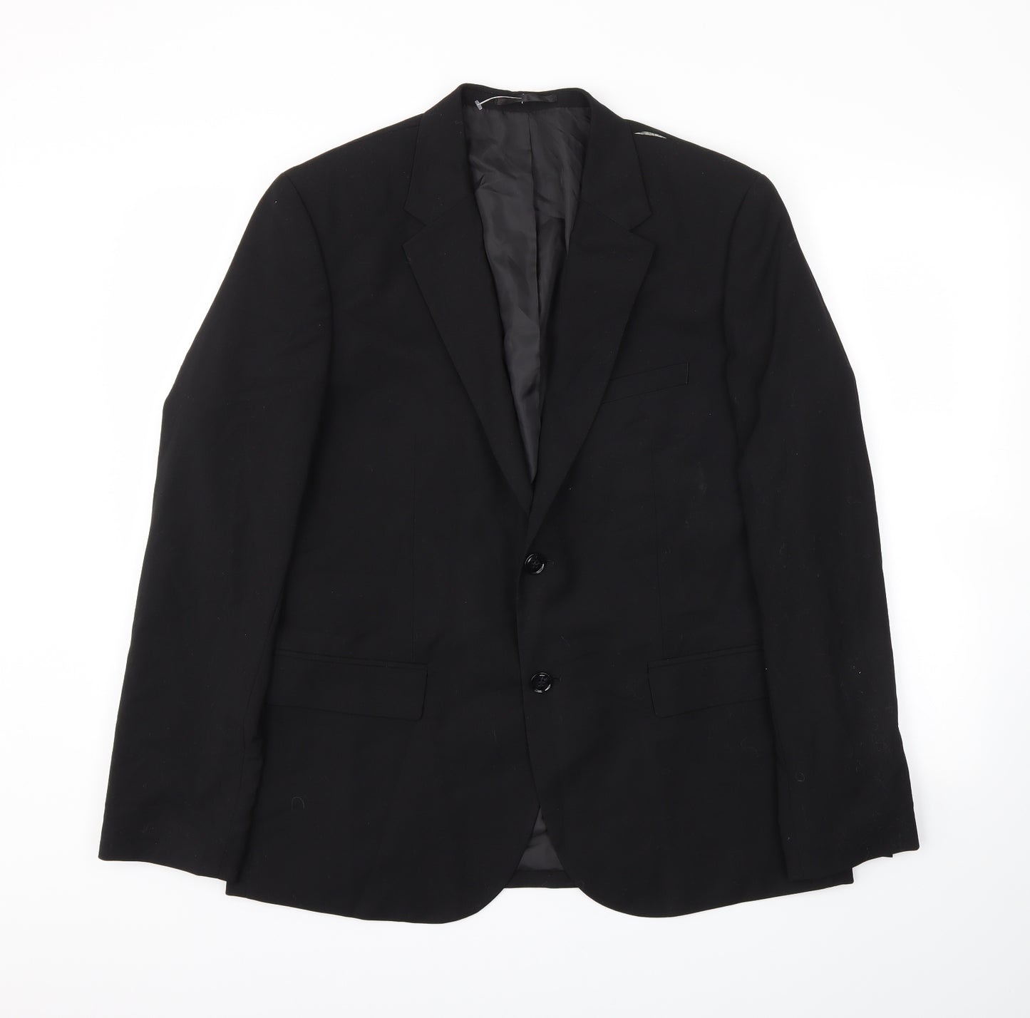 Preworn Mens Black   Jacket Blazer Size 54