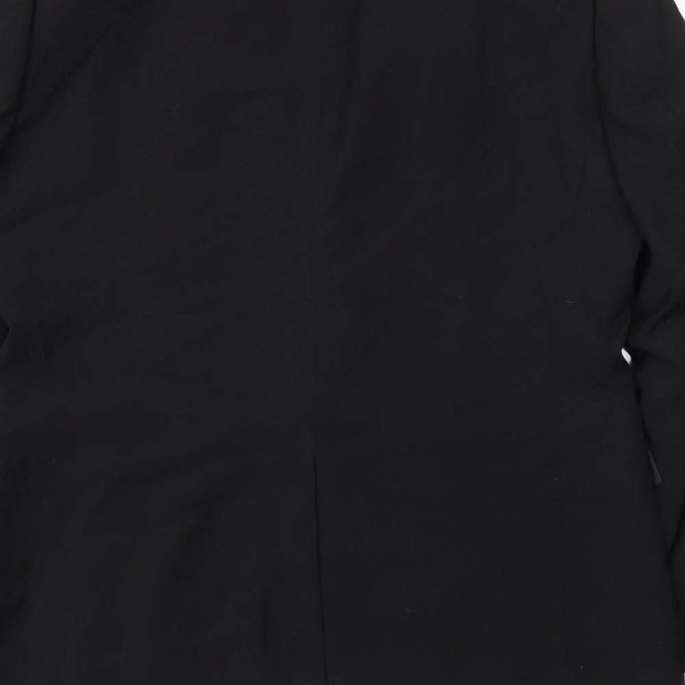 Preworn Mens Black   Jacket Blazer Size 54