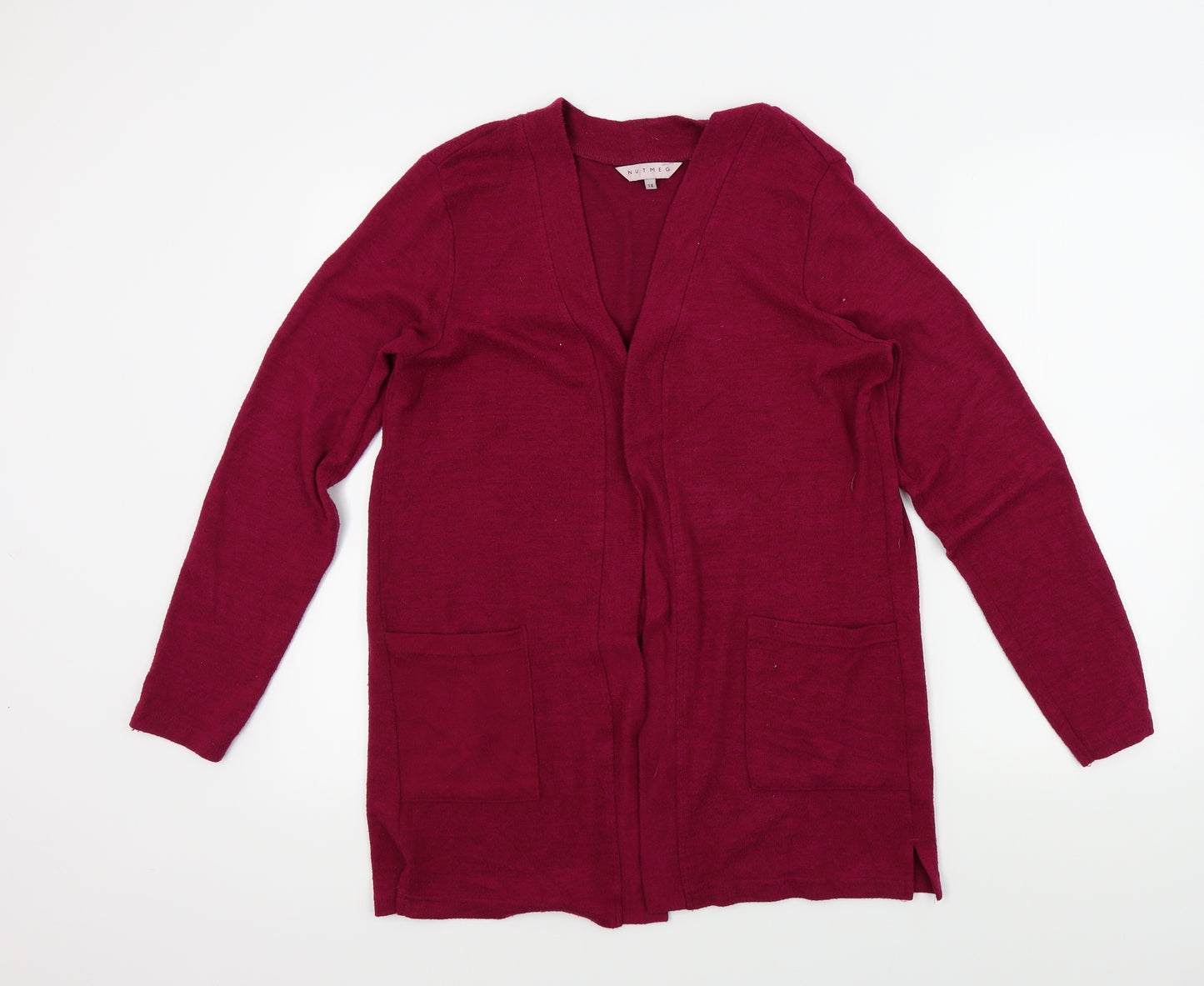 Nutmeg Womens Pink   Cardigan Jumper Size 14