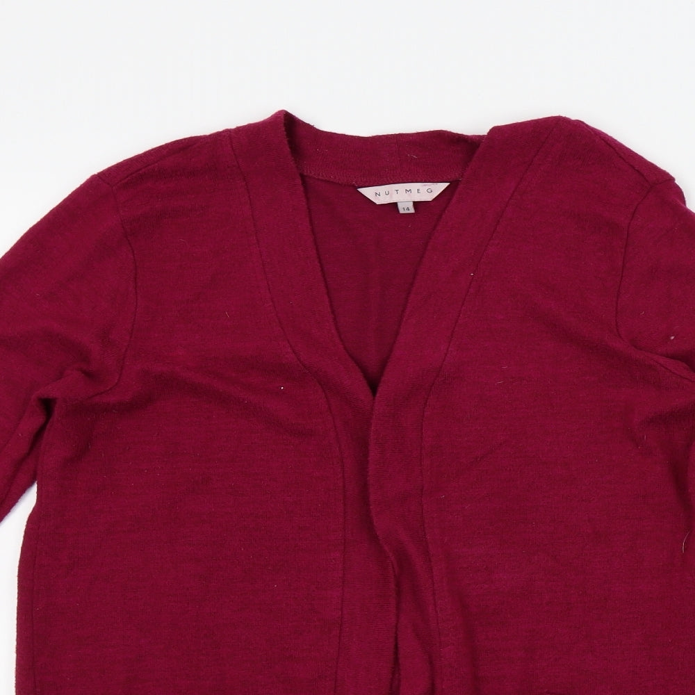 Nutmeg Womens Pink   Cardigan Jumper Size 14