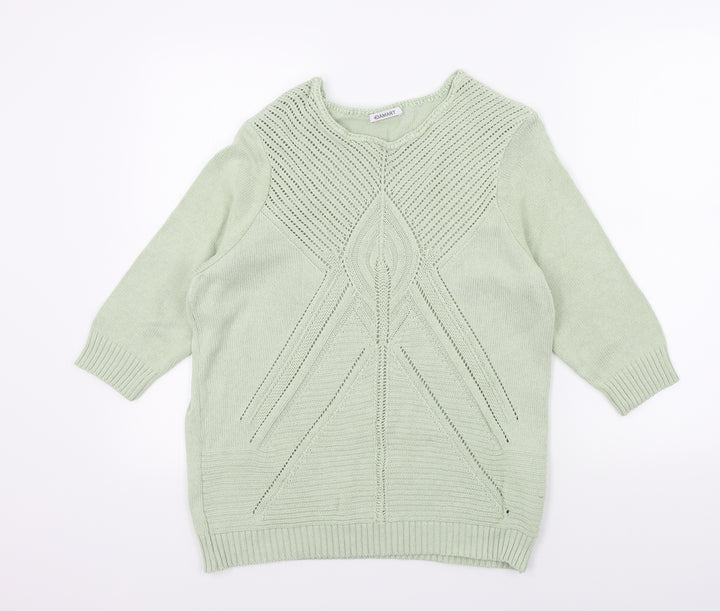 DMART Womens Gold Pullover Jumper Size 14