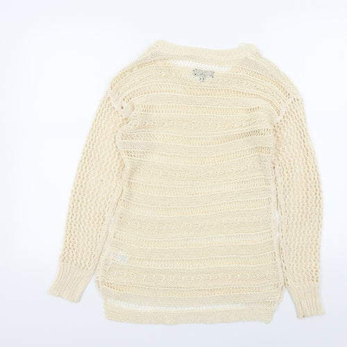 Soon Womens Beige   Pullover Jumper Size 10