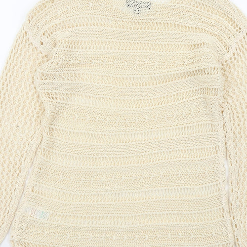 Soon Womens Beige   Pullover Jumper Size 10