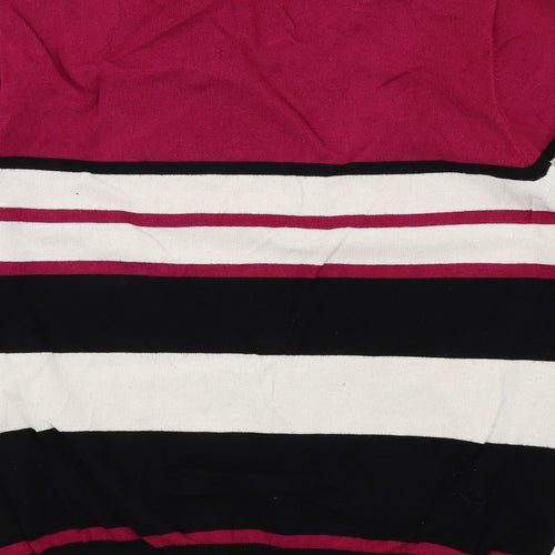 TEXT Womens Multicoloured Striped  Pullover Jumper Size L