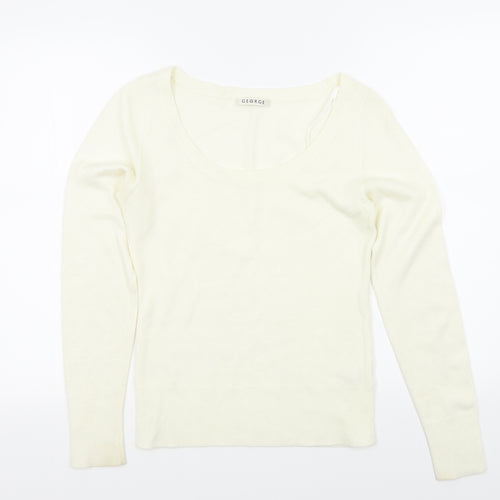George Womens Beige   Pullover Jumper Size 8