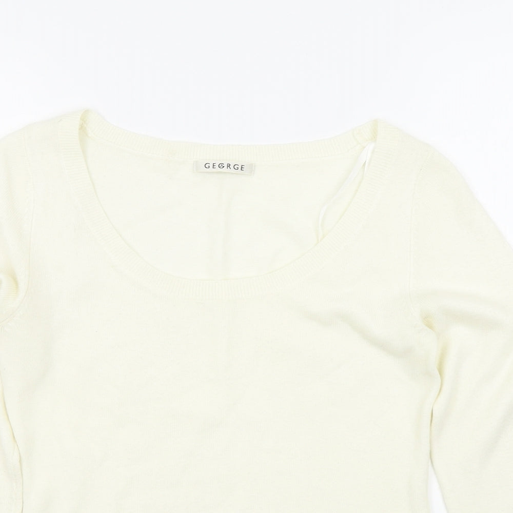 George Womens Beige   Pullover Jumper Size 8
