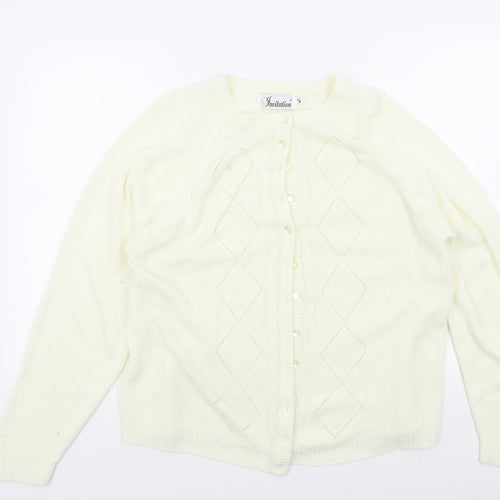 INVITATION Womens Beige   Cardigan Jumper Size S