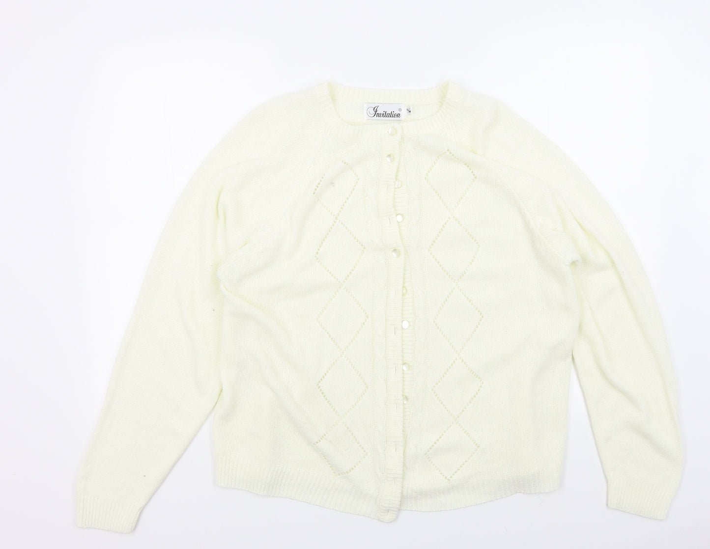 INVITATION Womens Beige   Cardigan Jumper Size S