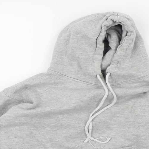WRAP Womens Grey Colourblock  Pullover Hoodie Size S