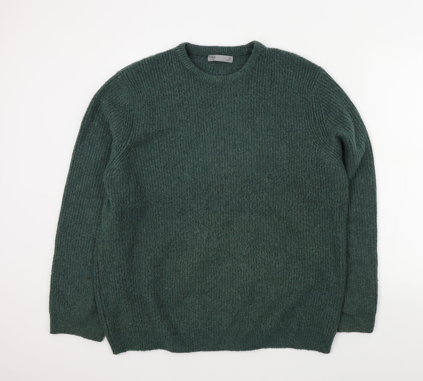 m&s Womens Green   Pullover Jumper Size 2XL